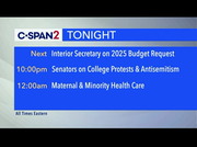 Interior Secretary Testifies on 2025 Budget Request : CSPAN2 : May 2, 2024 8:01pm-10:01pm EDT